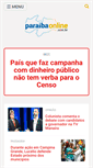 Mobile Screenshot of paraibaonline.com.br